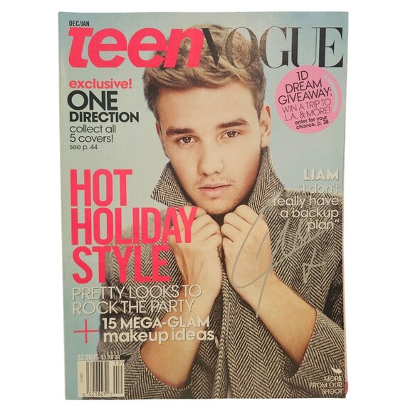 Teen Vogue Magazine December January 2012 2013 Liam Payne Cover One Direction - Picture 1 of 16